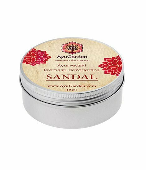 Dezodorans u kremi Sandal 50 ml - AyuGarden